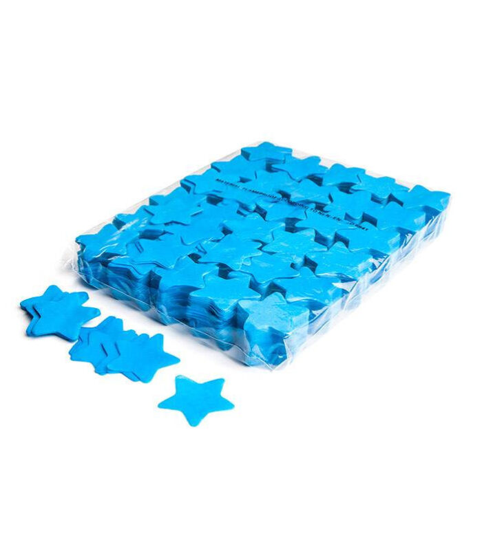 TCM FX - Lassú esésű Konfetti Csillag Ø 55mm - Világoskék - 1 kg